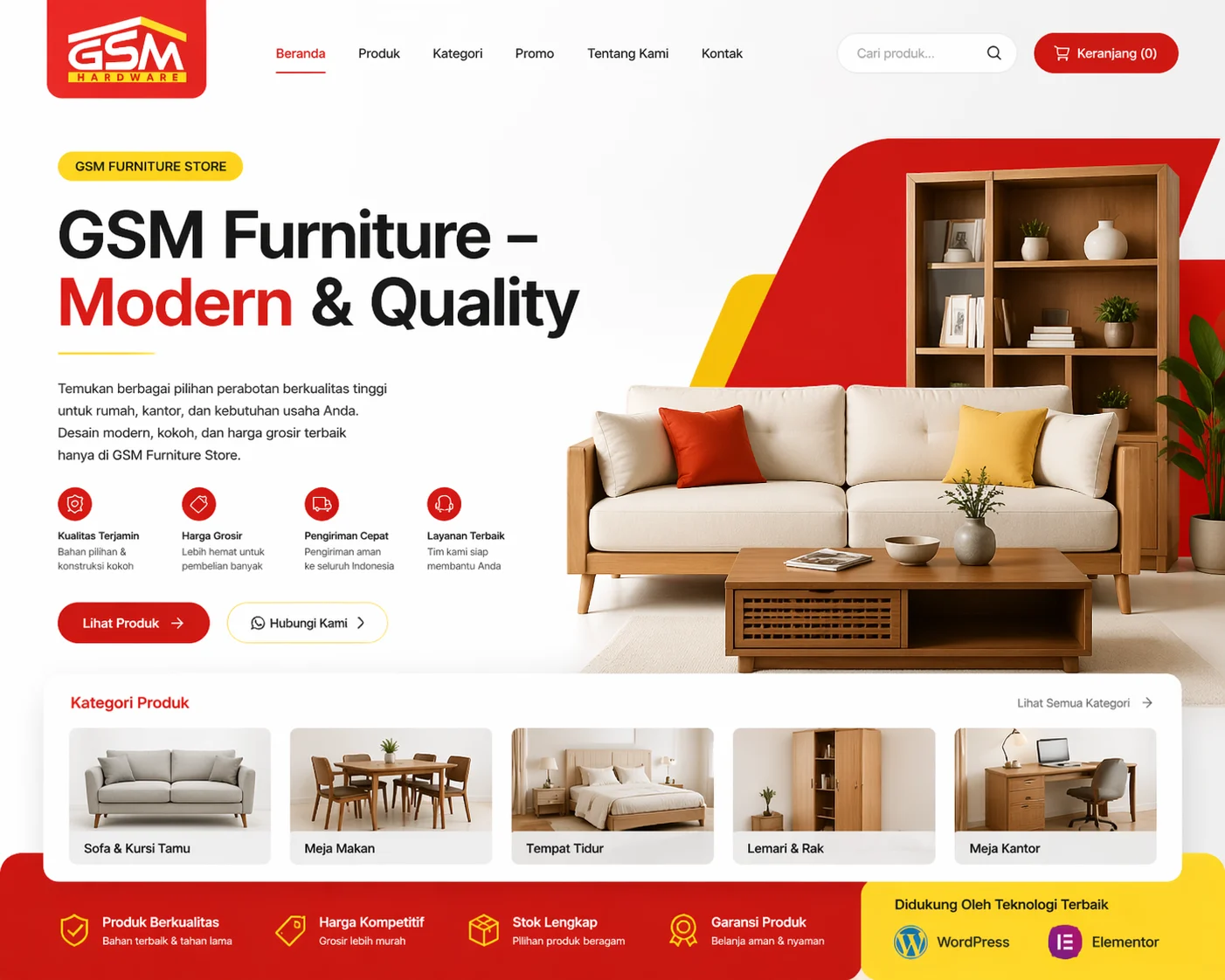 Screenshot 1 of Furniture Store by Muhammad Lutfi