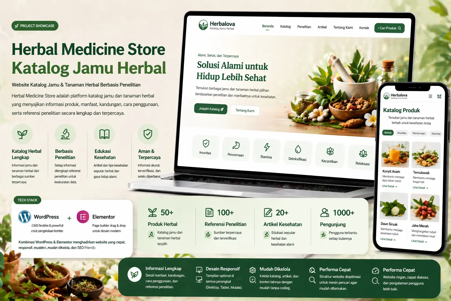 Screenshot 1 of Herbal Medicine Store by Muhammad Lutfi