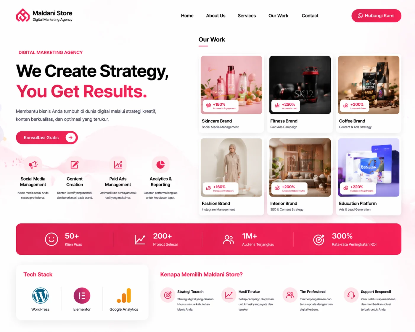 Screenshot 1 of Digital Marketing Agency by Muhammad Lutfi