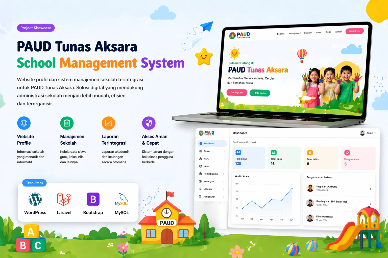 Screenshot 1 of School Management System by Muhammad Lutfi